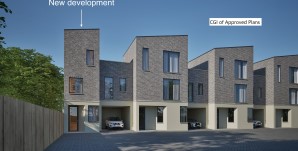 Property for Auction in London - Land & Garage on the North Side of Ruby Mews, Palmers Green, London, N13 4NS